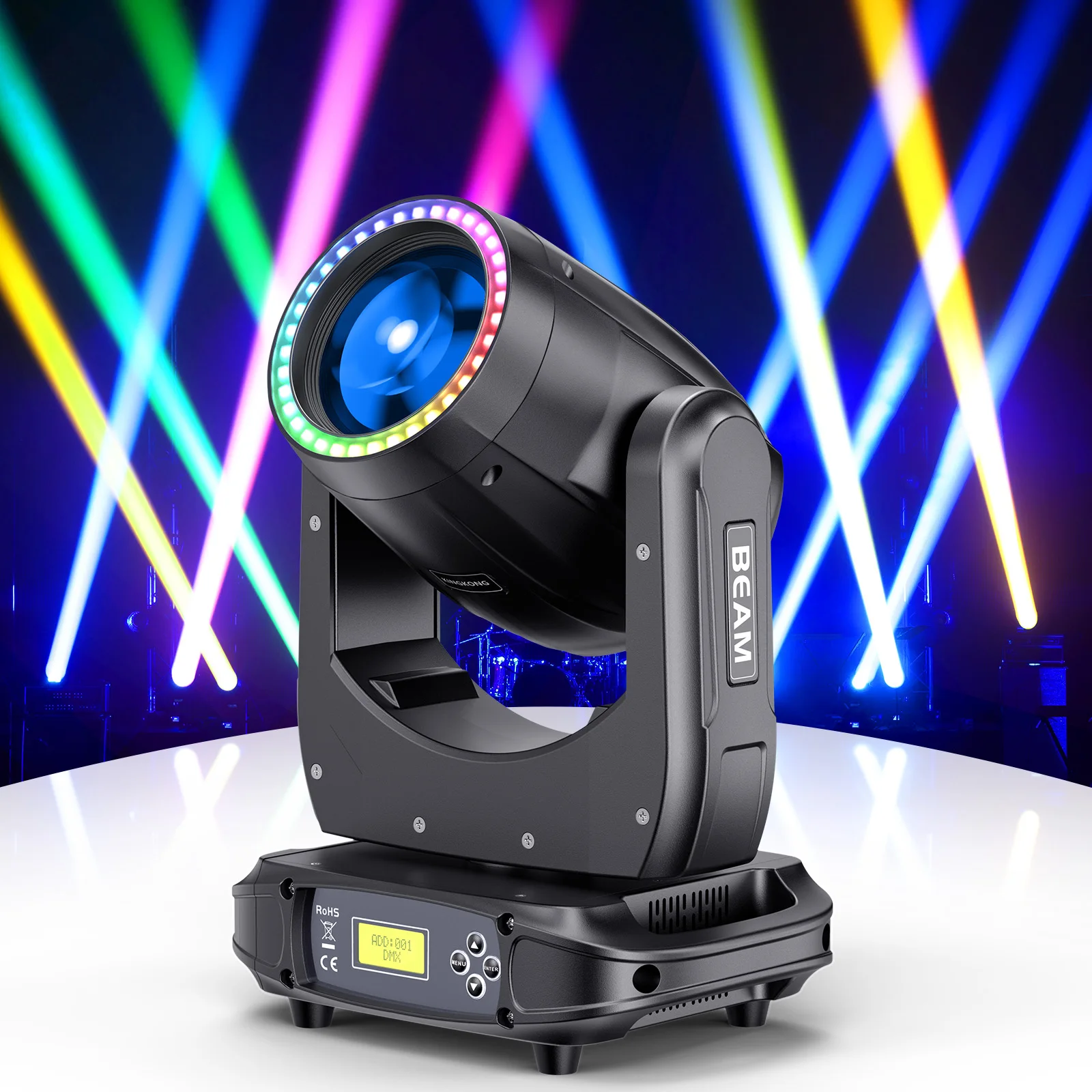 U'King Hot Sales 180W LED DMX512ムービングライトLEDステージ